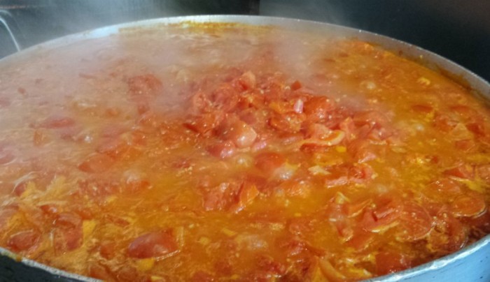 Fresh Tomato Basil Cooking